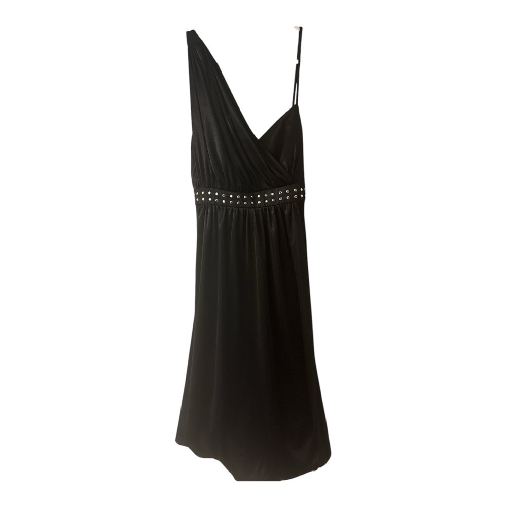 Elegant Black Dress with Studded Detail Size Medium